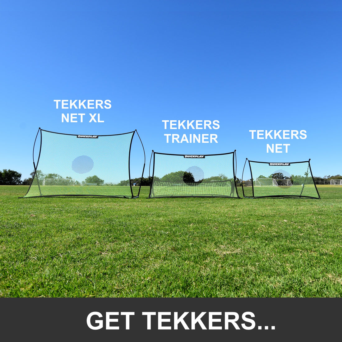 TEKKERS Trainer - Dual Soccer Net Rebounder