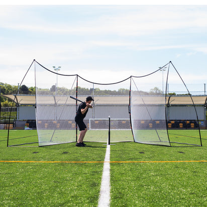 MEGA NET XL Multi Sport Backstop Net 32x9' - QUICKPLAY - Pro ship40 Soccer Soccer Coach Soccer Training