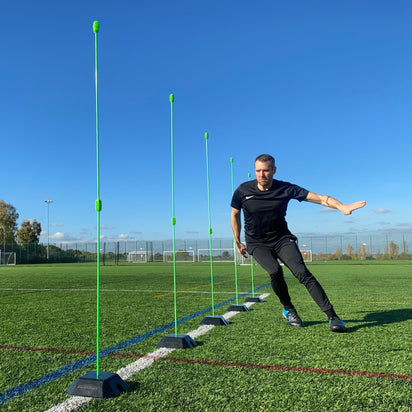 Agility Poles (set of 10) - QUICKPLAY - Astroturf Handball Training instructions Pro ship10 Soccer Soccer Coach Soccer Training Speed & Agility