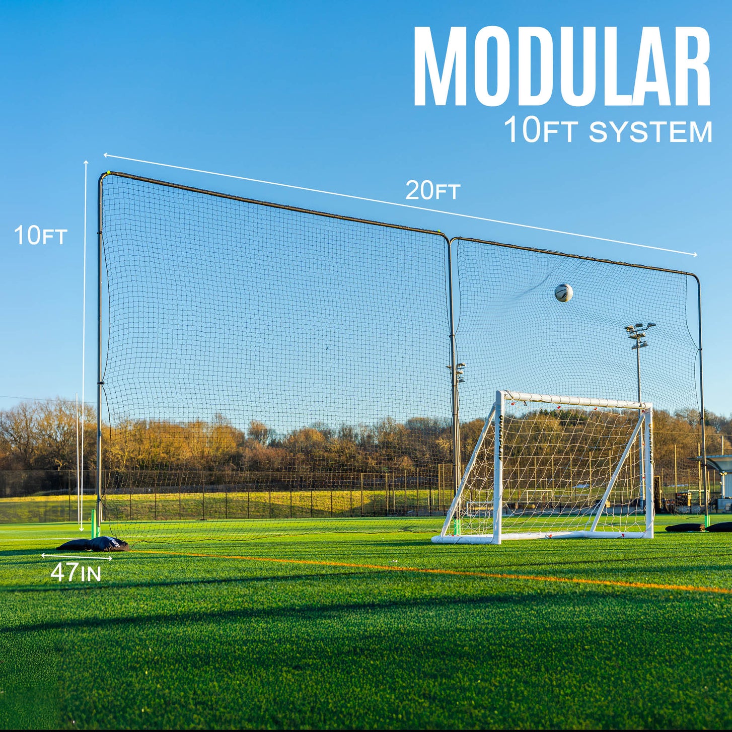 Barrier Net System Freestanding (Multiple Sizes) 20'x10' QUICKPLAY