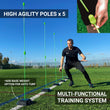 Agility Poles (set of 10) - QUICKPLAY - Astroturf Handball Training instructions Pro ship10 Soccer Soccer Coach Soccer Training Speed & Agility