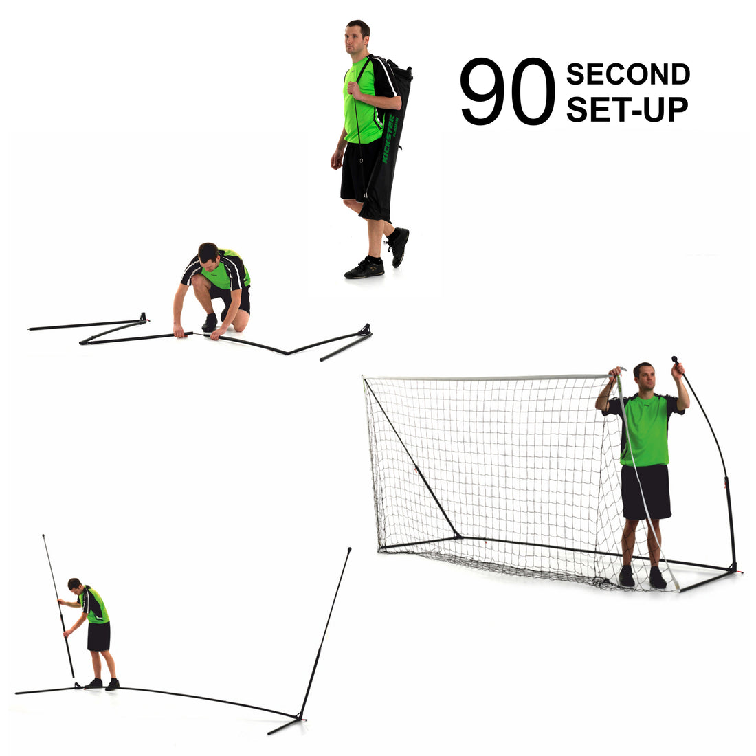 KICKSTER Portable Futsal Goal 9.8x6.5'