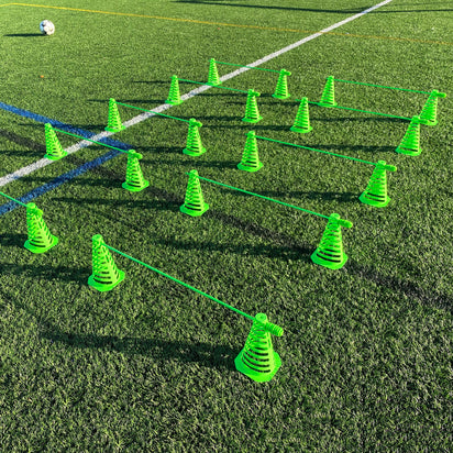 Training Cones Collapsible 9" (set of 10) - QUICKPLAY - Astroturf Baseball Baseball Coach Baseball Teams Baseball Training Golf Golf Training Handball Handball Training instructions marker Pro ship8 Soccer Soccer Accessory Soccer Coach Soccer Teams Soccer Training Speed & Agility