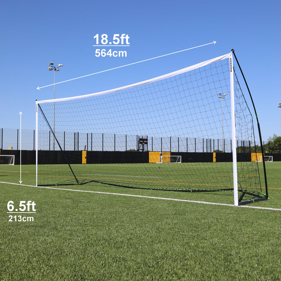 KICKSTER PRO Portable Soccer Goal 18.5x6.5'