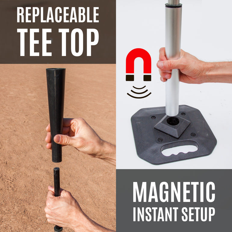 Baseball Batting Tee - Pro Grade Hitting Tee QUICKPLAY