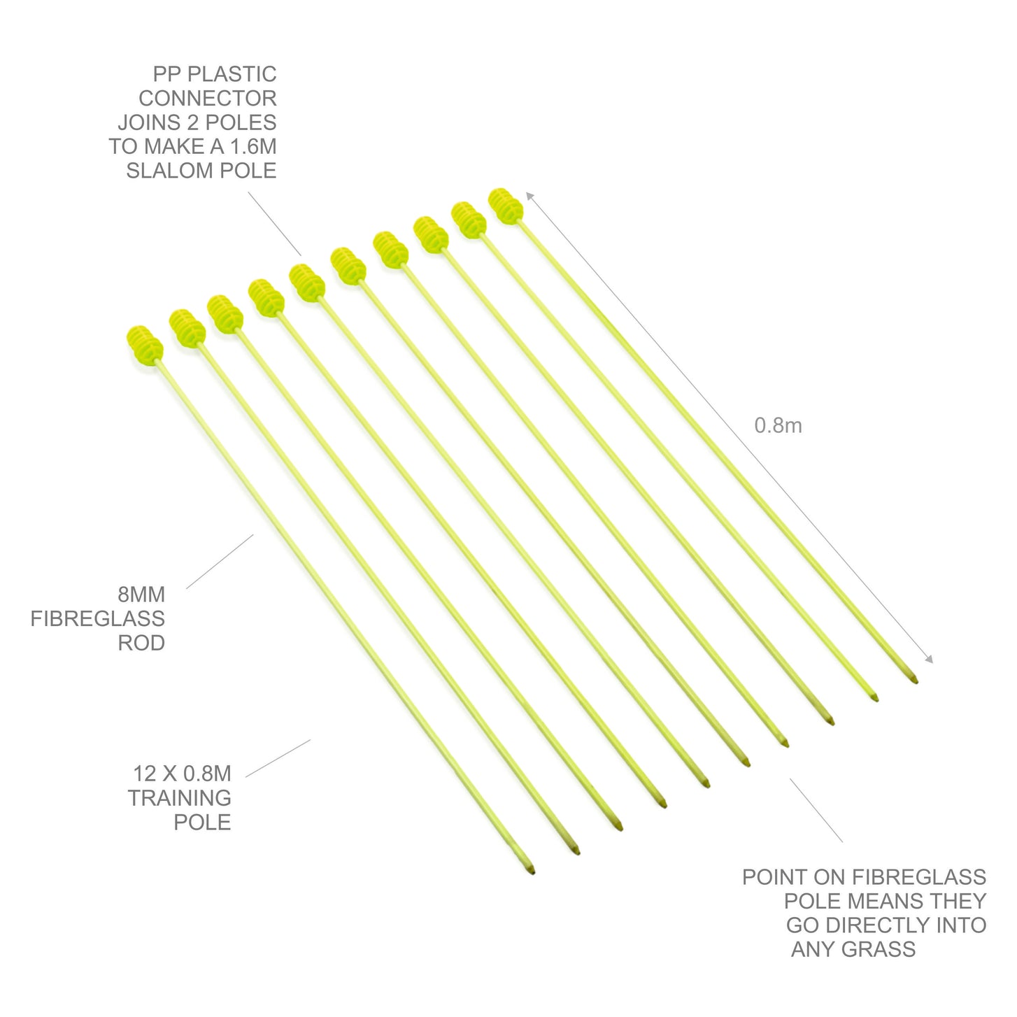 Agility Poles (set of 10) QUICKPLAY