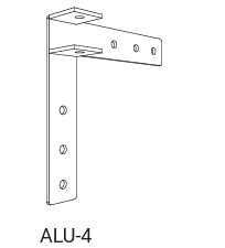 SPARE PART - PRO ALU MATCH - CORNER BRACKET LEFT ALU-4 - QUICKPLAY - flowbackinstock ship10 spares