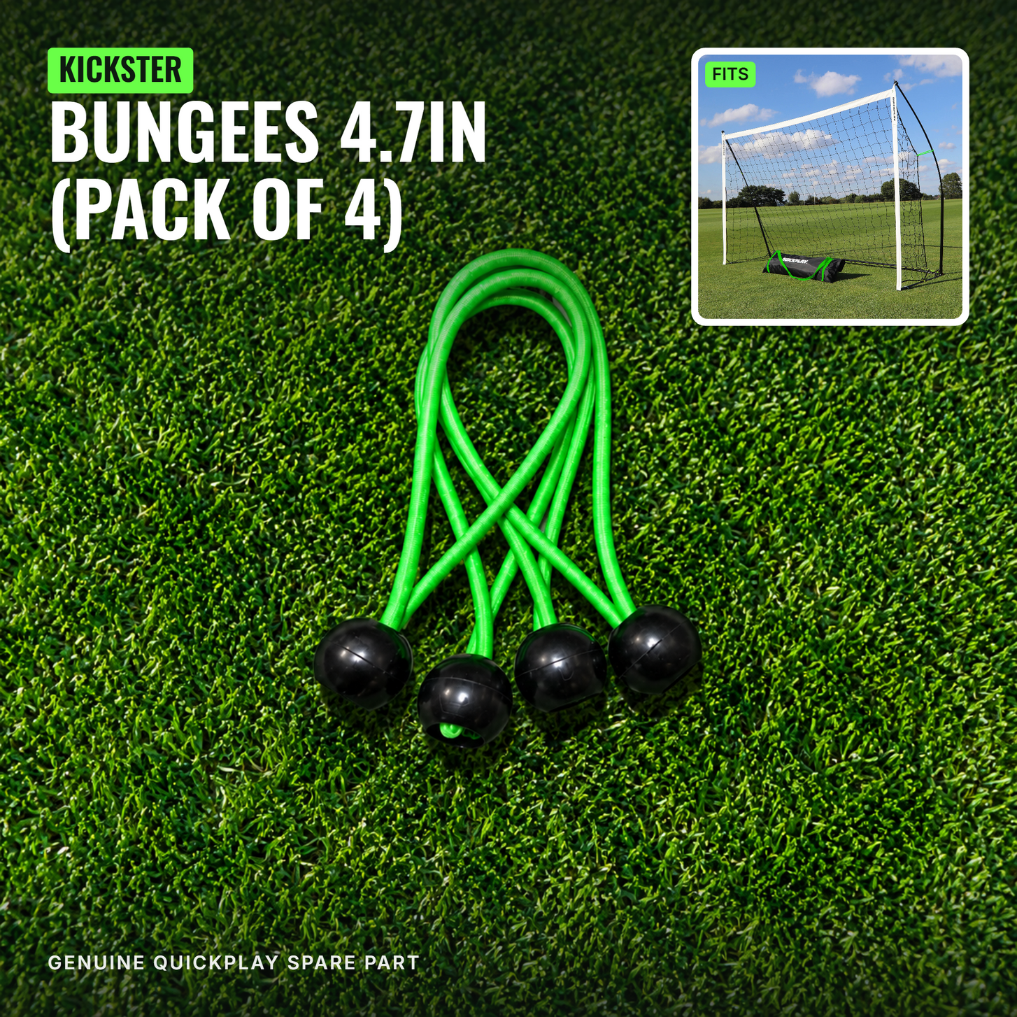 Spare Part - Bungee - Green 4.7in - (pack of 4)