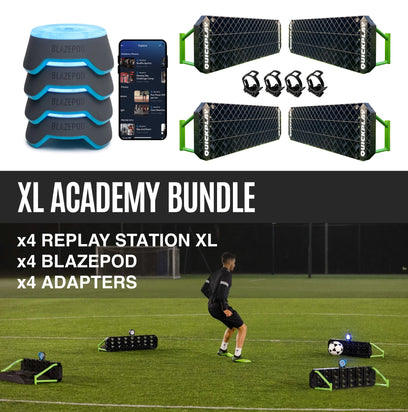 REPLAY Station x BlazePod - XL Academy Bundle - QUICKPLAY - Astroturf blazepod Pro replay station ship100 smart rebounder Soccer Coach Soccer Teams Soccer Training