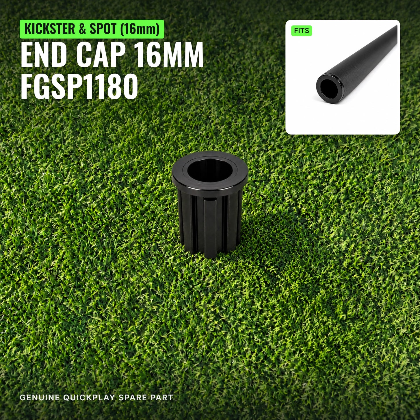 Spare Part - End Cap 16mm (Flexi-Post Uprights)