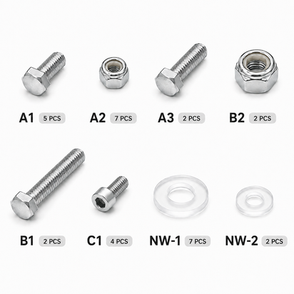 Spare Part - Hardware Set - MATCH 60/80/110