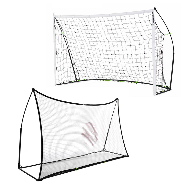 KICKSTER 2-in-1 Soccer Goal / Soccer Rebounder 8x5' QUICKPLAY