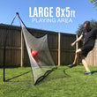 KICKSTER 2-in-1 Soccer Goal / Soccer Rebounder 8x5' - QUICKPLAY - Backyard instructions Rebound Wall rebounder ship15 Soccer Soccer Goal Soccer Training