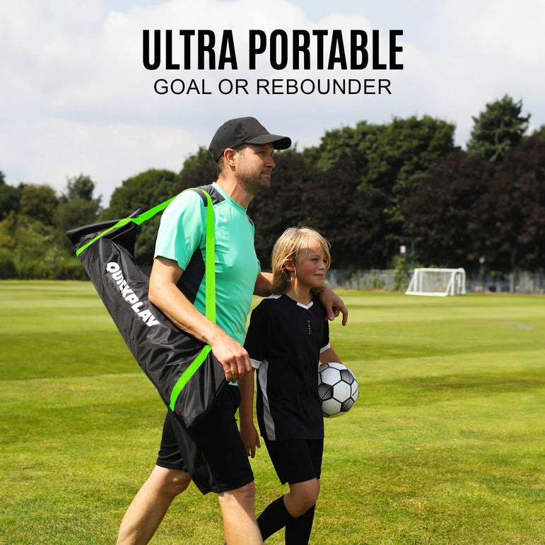 KICKSTER 2-in-1 Soccer Goal / Soccer Rebounder 8x5' QUICKPLAY
