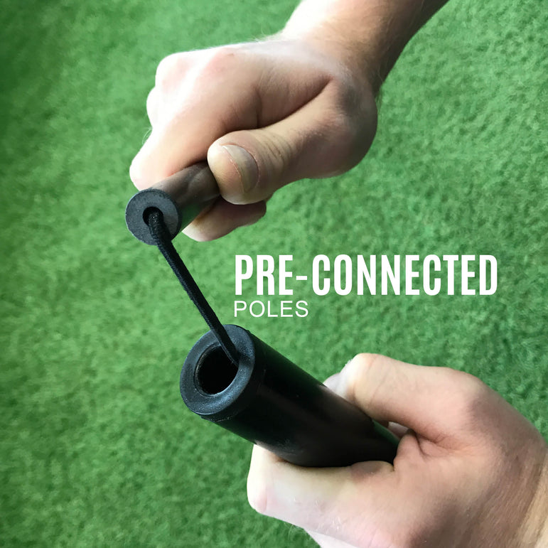 KICKSTER 2-in-1 Soccer Goal / Soccer Rebounder 8x5' QUICKPLAY