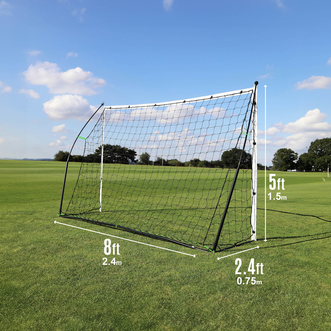 KICKSTER 2 in 1 Soccer Goal / Soccer Rebounder 8x5' - QUICKPLAY - Backyard instructions Rebound Wall rebounder ship15 Soccer Soccer Goal Soccer Training