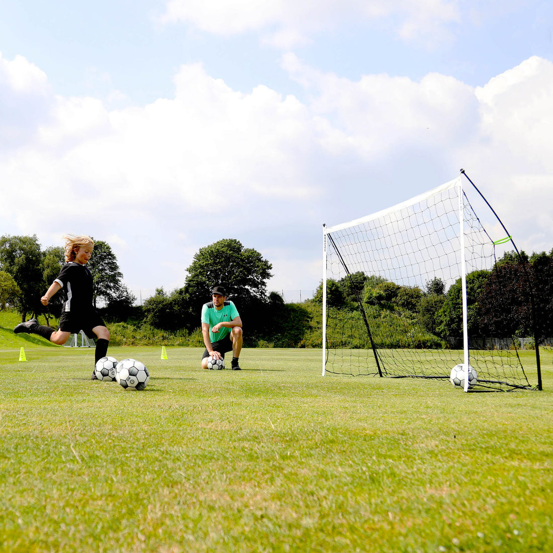 KICKSTER Portable Soccer Goal 5x3' - QUICKPLAY - Backyard backyard goal instructions portable ship15 Soccer