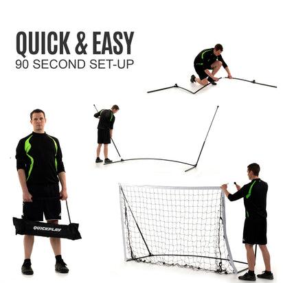 KICKSTER Portable Soccer Goal 16x7' - QUICKPLAY - Backyard backyard goal has-spares instructions portable ship15 Soccer