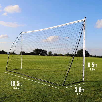 KICKSTER Portable Soccer Goal 16x7' - QUICKPLAY - Backyard backyard goal instructions portable ship15 Soccer