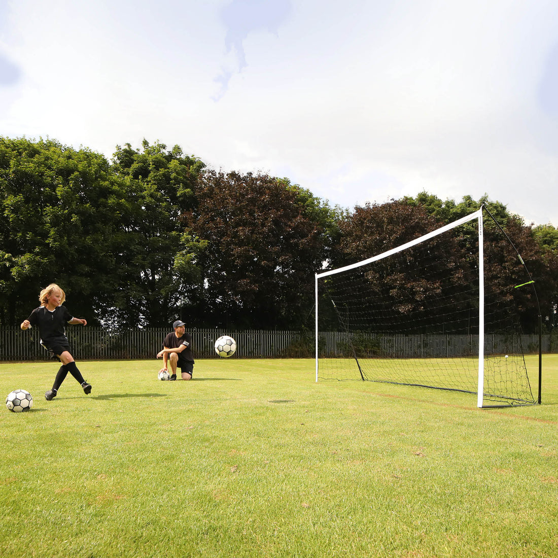 KICKSTER Portable Soccer Goal 16x7' - QUICKPLAY - Backyard backyard goal instructions portable ship15 Soccer