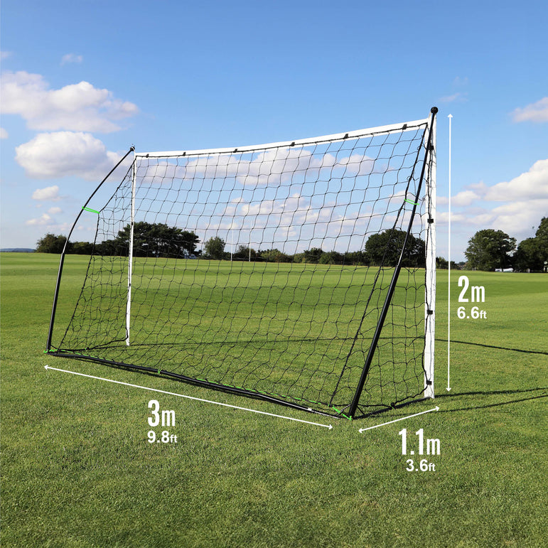 KICKSTER Portable Futsal Goal 9.8x6.5' QUICKPLAY