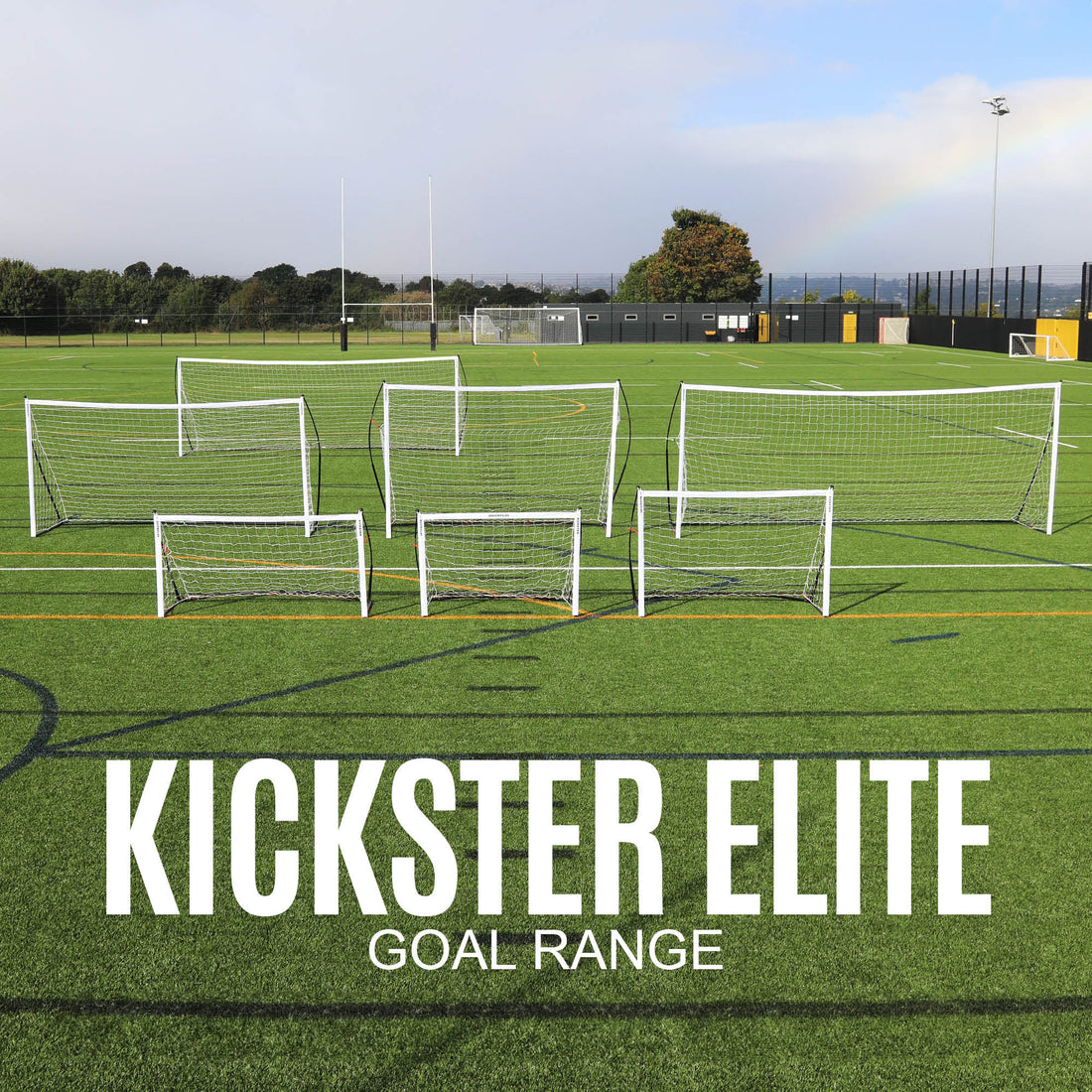 KICKSTER Elite Portable Soccer Goal 16x7' - QUICKPLAY - Astroturf indoor instructions portable Pro ship20 Soccer Soccer Coach Soccer Teams