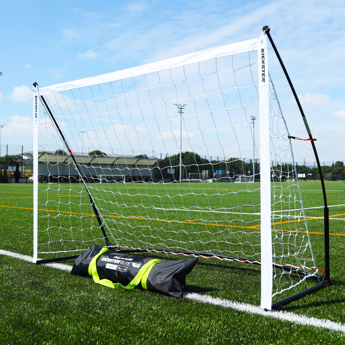 KICKSTER Elite Portable Soccer Goal 8x5' - QUICKPLAY - Astroturf indoor instructions portable Pro ship15 Soccer Soccer Coach Soccer Teams