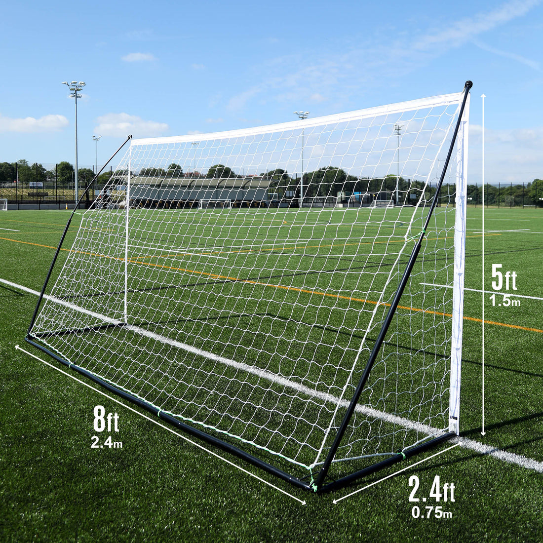 KICKSTER Elite Portable Soccer Goal 8x5' - QUICKPLAY - Astroturf indoor instructions portable Pro ship15 Soccer Soccer Coach Soccer Teams