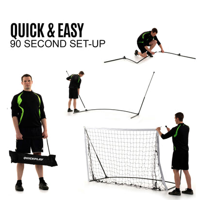 KICKSTER Elite Portable Soccer Goal 6x4' - QUICKPLAY - Astroturf has-spares indoor instructions portable Pro ship15 Soccer Soccer Coach Soccer Teams