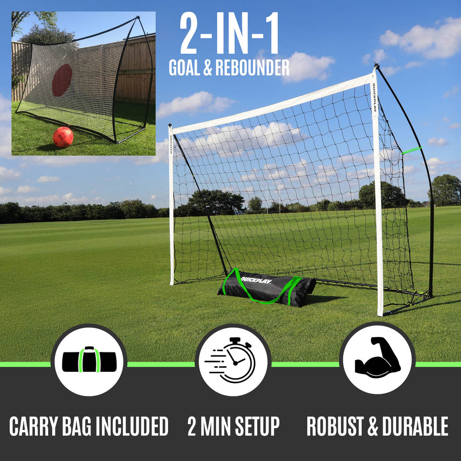 KICKSTER 2-in-1 Soccer Goal / Soccer Rebounder 8x5'