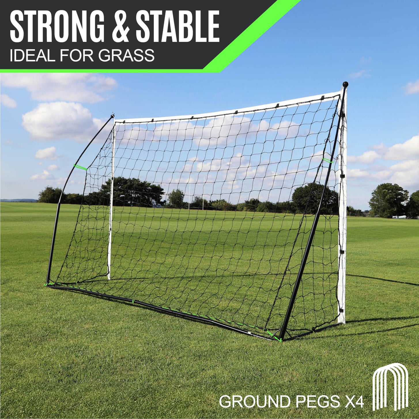 KICKSTER 2-in-1 Soccer Goal / Soccer Rebounder 8x5'