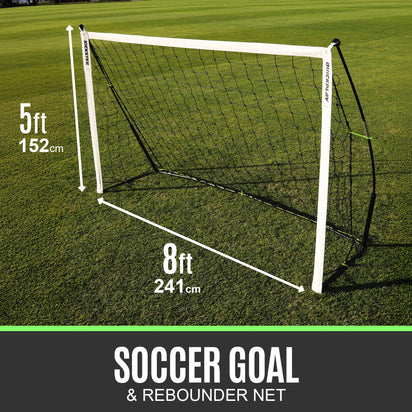 KICKSTER 2-in-1 Soccer Goal / Soccer Rebounder 8x5'