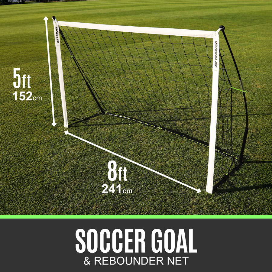 KICKSTER 2-in-1 Soccer Goal / Soccer Rebounder 8x5'