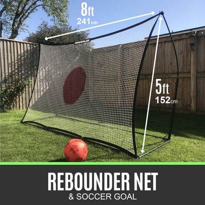 KICKSTER 2-in-1 Soccer Goal / Soccer Rebounder 8x5'
