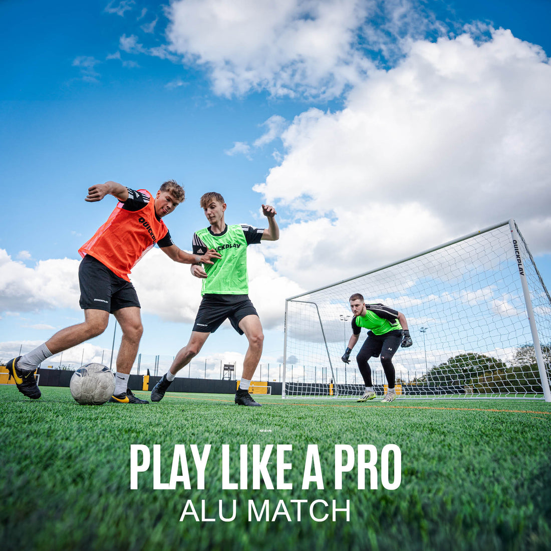 PRO ALU Match Soccer Goal 12x6' - QUICKPLAY - Aluminum Goals Astroturf Folding Goals indoor instructions Pro ship60 Soccer Soccer Coach Soccer Teams