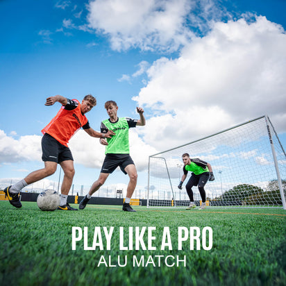 PRO ALU Match Soccer Goal 18.5x6.5' - QUICKPLAY - Aluminum Goals Astroturf Folding Goals has-spares indoor instructions Pro ship70 Soccer Soccer Coach Soccer Teams