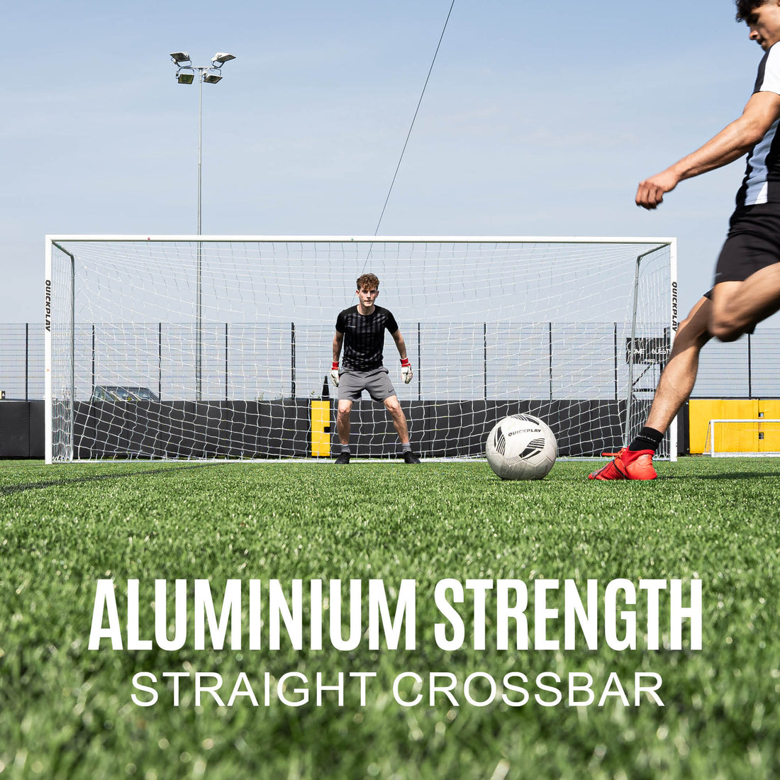 Pro Alu Match Soccer Goal 18.5x6.5' - QUICKPLAY - Aluminum Goals Astroturf Folding Goals indoor instructions Pro ship70 Soccer Soccer Coach Soccer Teams