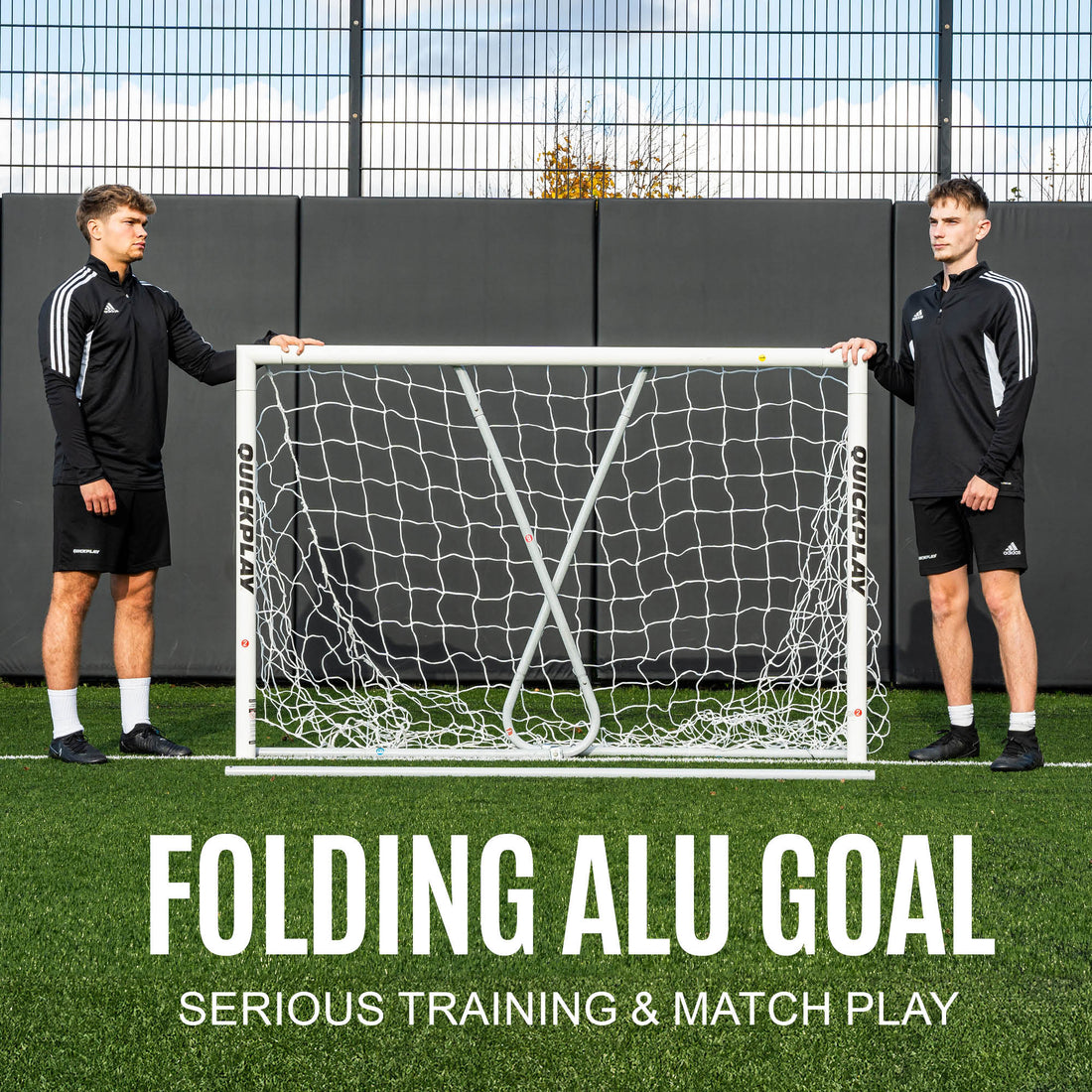 PRO ALU Match Soccer Goal 6x4' - QUICKPLAY - Aluminum Goals Astroturf Folding Goals indoor instructions Pro ship60 Soccer Soccer Coach Soccer Teams