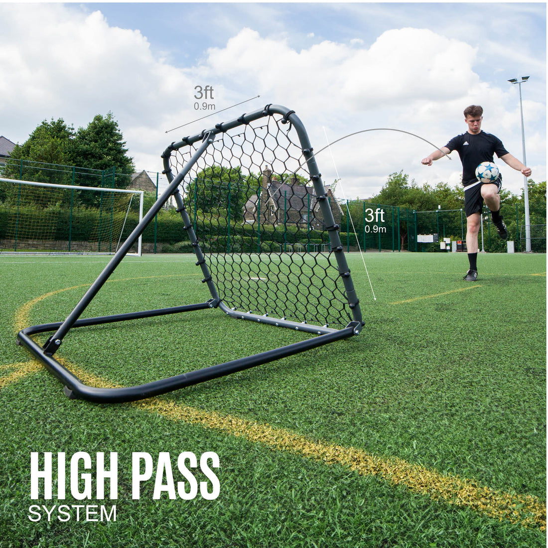 PRO REBOUNDER 3x3' - QUICKPLAY - Astroturf Baseball Baseball Coach Baseball Net Baseball Teams Baseball Training Handball Handball Training instructions Pitching & Throwing Pro Rebound Wall rebounder ship15 Soccer Soccer Coach Soccer Teams Soccer Training