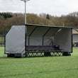 PRO ALU Club Shelter 16x6' - QUICKPLAY - Astroturf low-stock Pro Seating Shelter ship150 Soccer Soccer Coach Soccer Teams Soccer Training