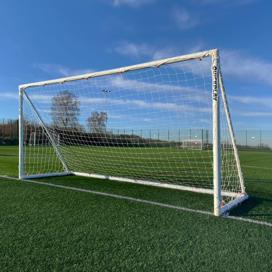 Q-FOLD Folding Soccer Goal 16 x 7' - QUICKPLAY - Astroturf Backyard backyard goal Folding Goals instructions pvc ship35 Soccer