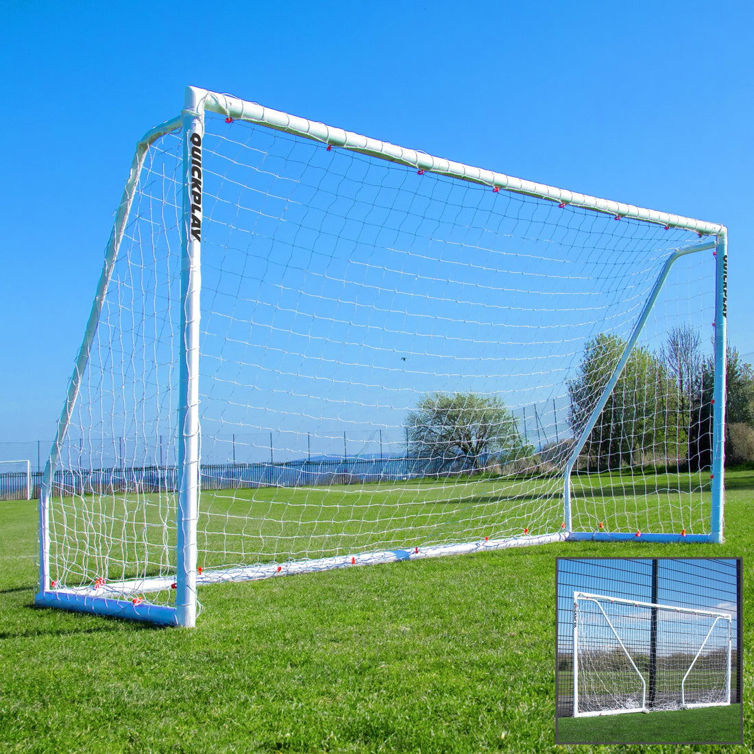 Q-FOLD Match Folding Soccer Goal 16x7' - QUICKPLAY - Astroturf Backyard backyard goal Folding Goals indoor instructions Pro pvc ship35 Soccer Soccer Coach Soccer Teams