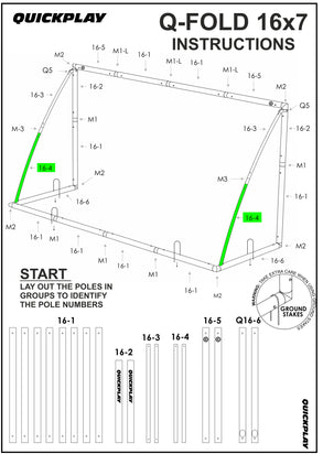 Spare Part - TUBE - Q-FOLD 16X7' - Q16-4 QUICKPLAY