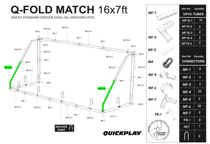 Spare Part - Tube - Q-FOLD Match 16x7' - MF16-5