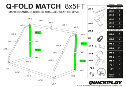 Spare Part - Tube - Q-FOLD & Q-FOLD MATCH  - MF 8-2 & 8-3