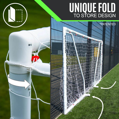 Q-FOLD Match Folding Soccer Goal 8x5'