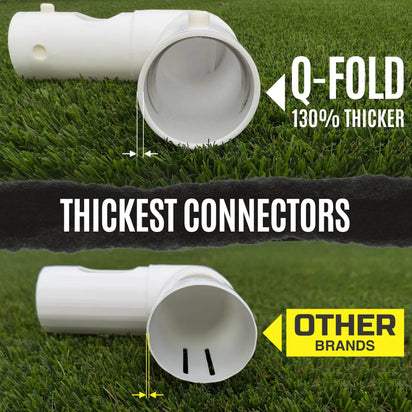 Q-FOLD Match Folding Soccer Goal 8x5'