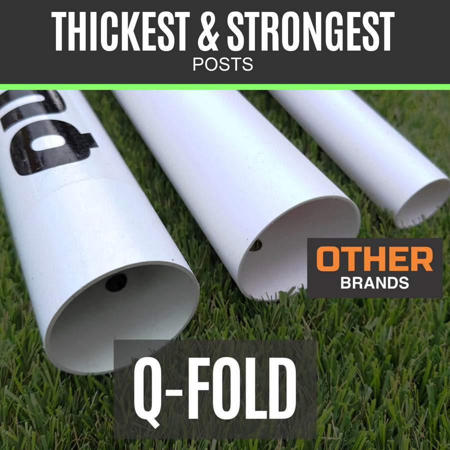 Q-FOLD Match Folding Soccer Goal 12x6'