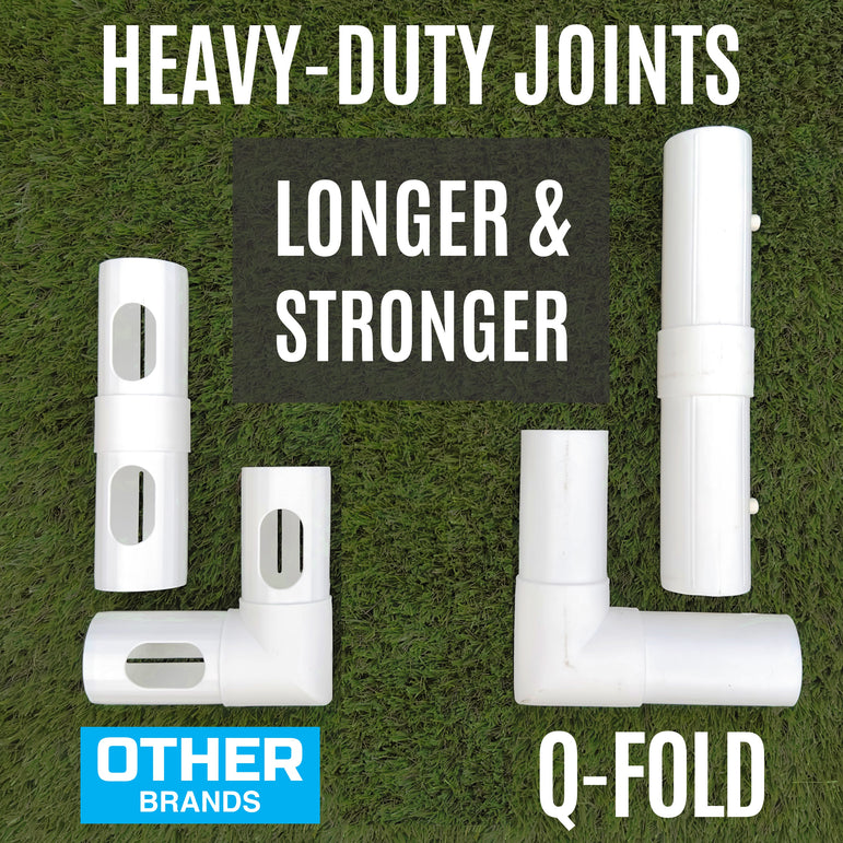 Q-FOLD Match Folding Soccer Goal 8x5' QUICKPLAY