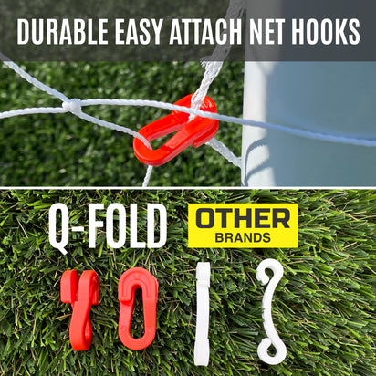 Q-FOLD Match Folding Soccer Goal 8x5' - QUICKPLAY - Astroturf Backyard backyard goal flowoos Folding Goals indoor instructions low-stock Pro pvc ship20 Soccer Soccer Coach Soccer Teams